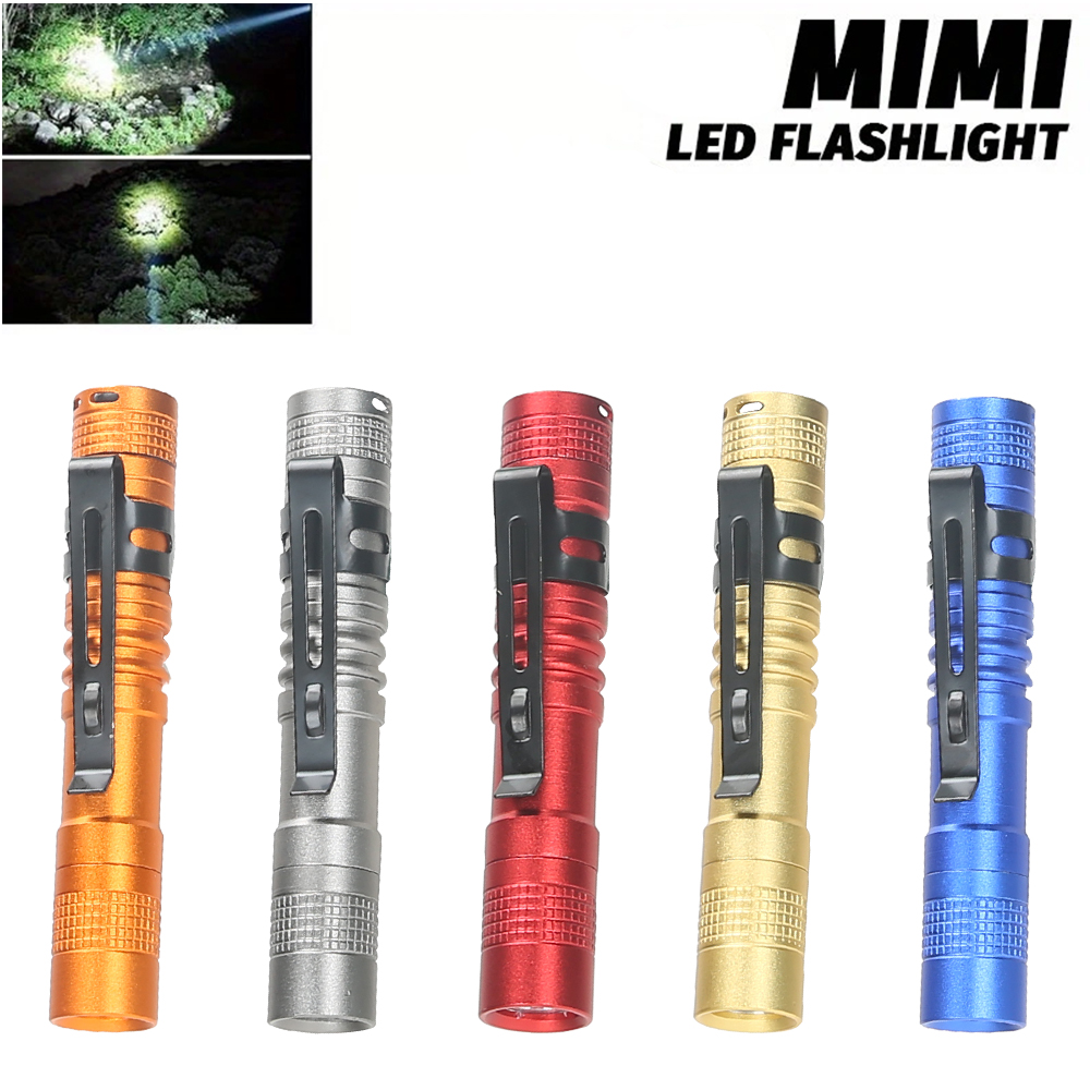 Outdoor Lighting For Camping - ไฟฉาย LED แบบพกพาขนาดเล็กพร้อมคลิปหนีบ ความสว่างสูงพิเศษ ความสว่างสูง ไฟฉายพกพาสำหรับตั้งแคมป์กลางแจ้งฉุกเฉิน