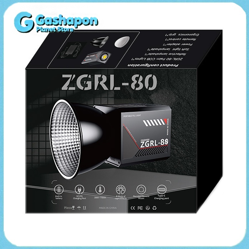 Outdoor Lighting Video Shooting - ไฟวิดีโอแบบมือถือ ZGRL80 80W COB ไฟ LED