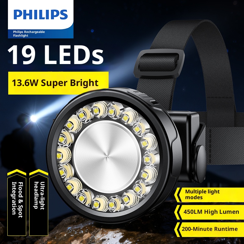 Outdoor Lighting Philips - ไฟหน้า LED ฟิลิปส์ 19 หลอดไฟ 450LM