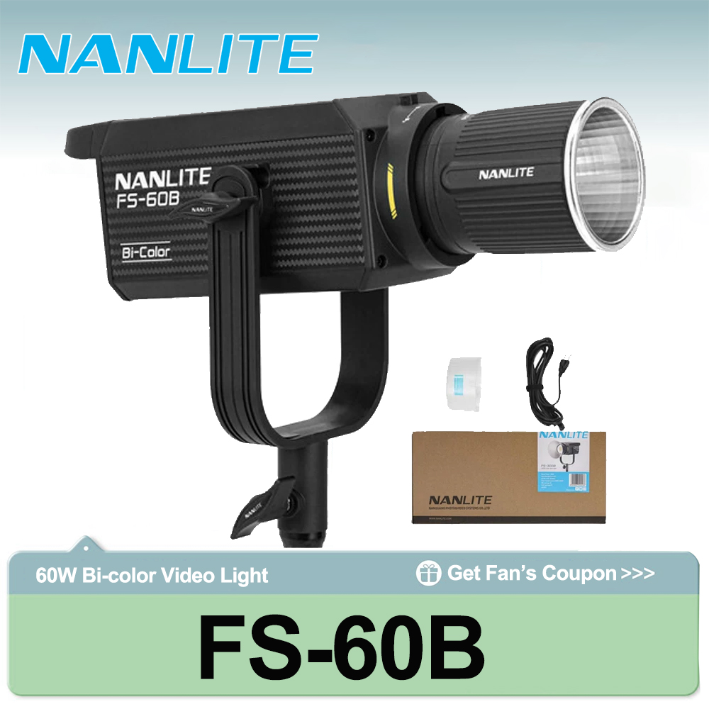 Outdoor Lighting Video Shooting - ไฟสปอตไลท์ Nanlite FS-60B 70W แบบสองสี 2700K-6500K