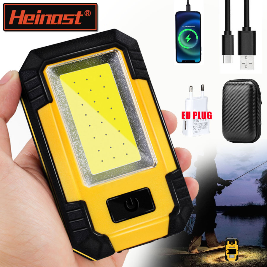 Outdoor Lighting For Camping - ไฟฉายพกพาแบบชาร์จได้ 4000mAh ความสว่างสูงพิเศษ พร้อมแม่เหล็ก/ตะขอ สำหรับตั้งแคมป์และใช้ในกรณีฉุกเฉินกลางแจ้ง