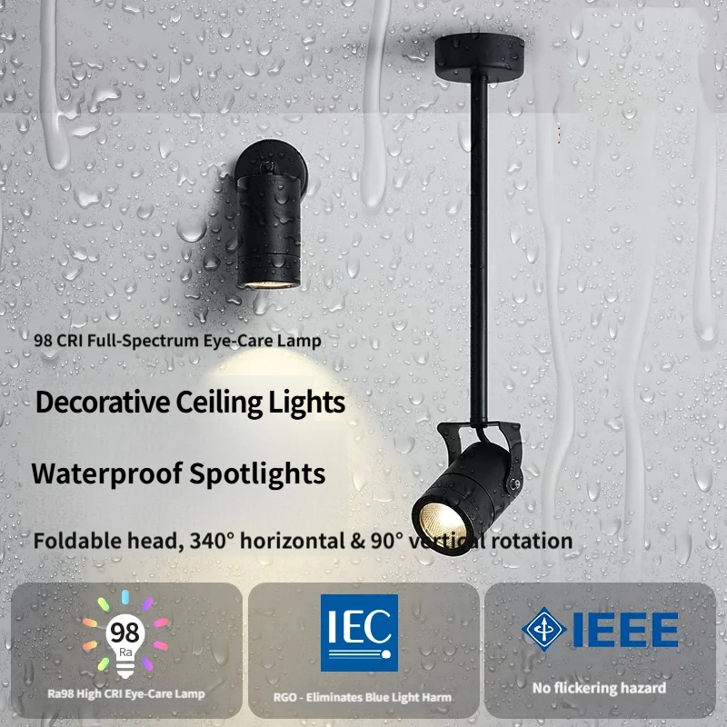 Outdoor Lighting For Store - ไฟสปอตไลท์ LED กันน้ำ IP65 สำหรับภายนอกอาคาร แบบติดตั้งบนพื้นผิว