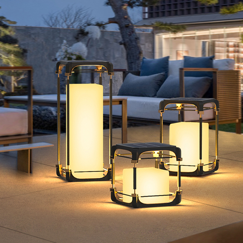Outdoor Lighting And Decor - โคมไฟตั้งพื้นแบบมีแสงสว่าง โคมไฟโซลาร์เซลล์ LED สำหรับลานกลางแจ้ง โคมไฟกลางแจ้งที่ไม่ใช้พลังงานแสงอาทิตย์ โคมไฟตกแต่งสวนกลางแจ้ง