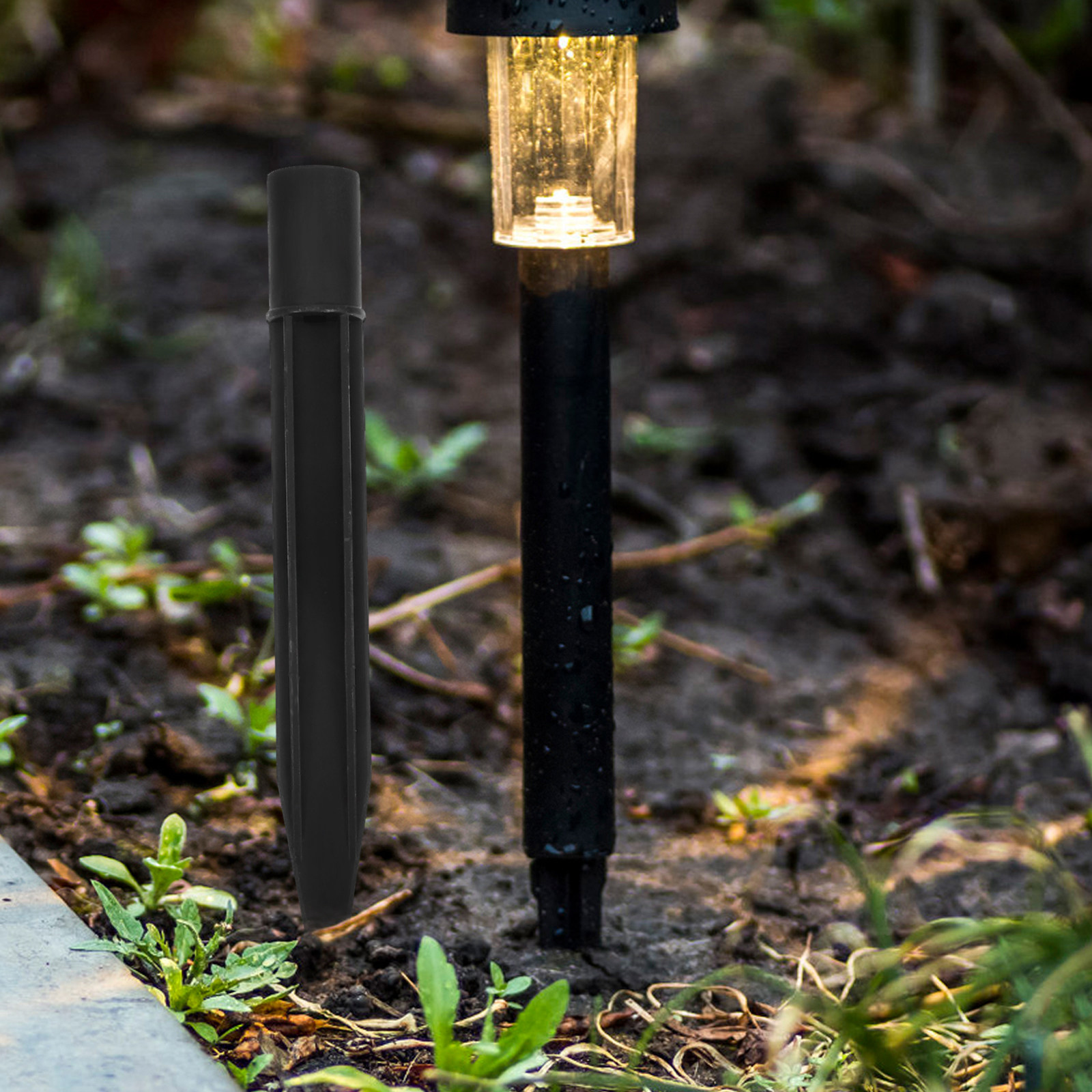 Outdoor Lighting And Decor - หลักปักดินสำหรับป้าย หลักปักไฟ หลักปักแบบกดง่าย อะไหล่สำหรับสวน ของตกแต่งกลางแจ้ง หลักปักจัดสวน