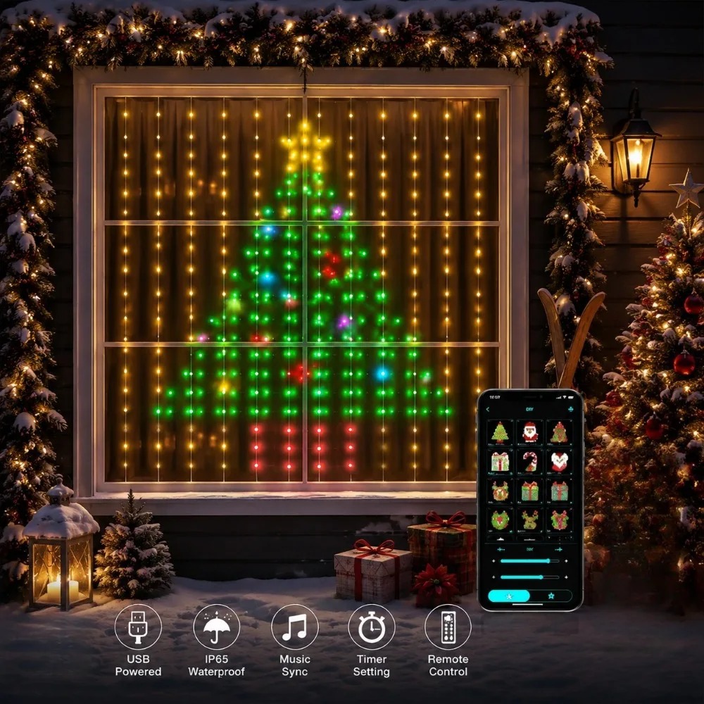 ไฟม่าน LED พิกเซลสำหรับภายนอกอ - Outdoor Lighting And Decor บทวิจารณ์และราคา