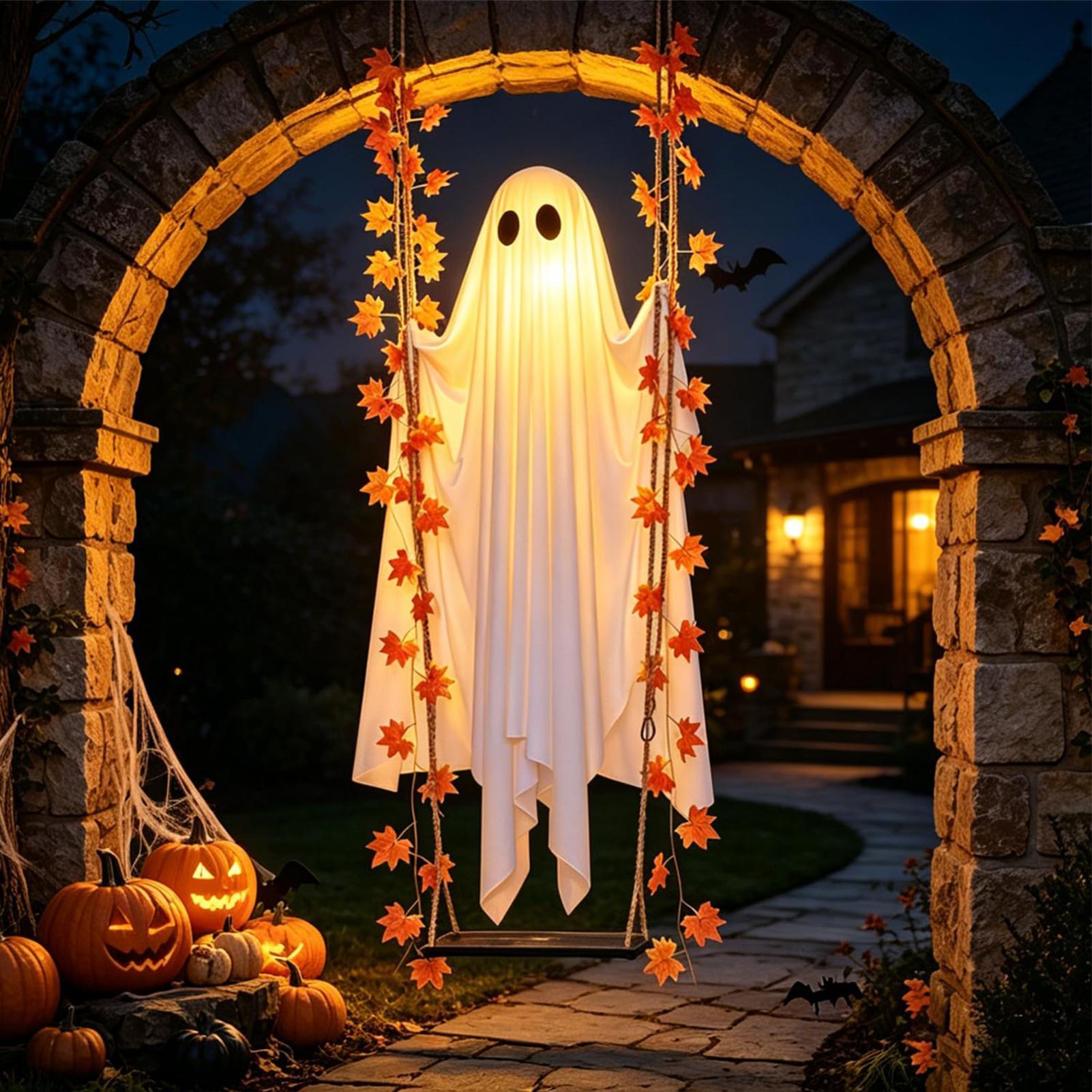 ของตกแต่งผีเรืองแสงแบบแกว่งได้ - Outdoor Lighting Front Yard บทวิจารณ์และราคา