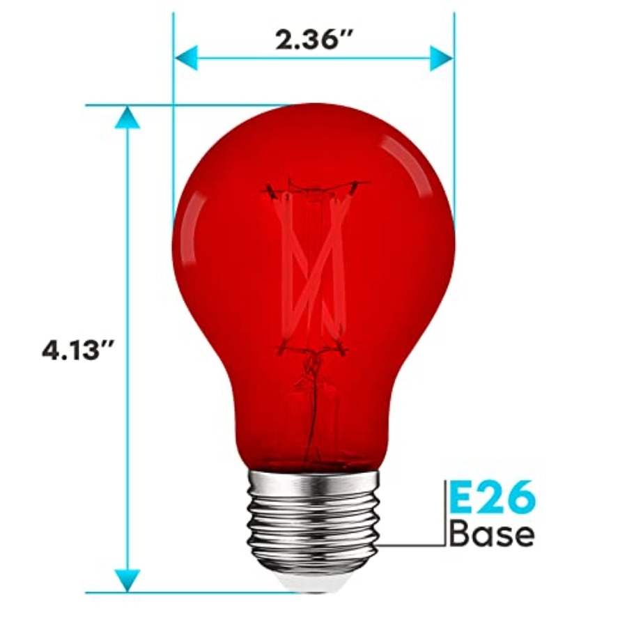 หลอดไฟ LED A19 Edison, 4.5W เท - Outdoor Lighting And Decor บทวิจารณ์และราคา
