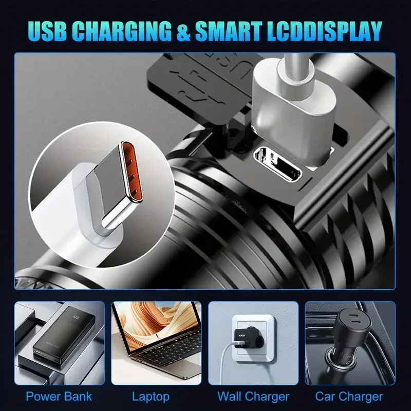 ไฟฉาย LED สว่างเป็นพิเศษ USB ช - Outdoor Lighting For Camping บทวิจารณ์และราคา