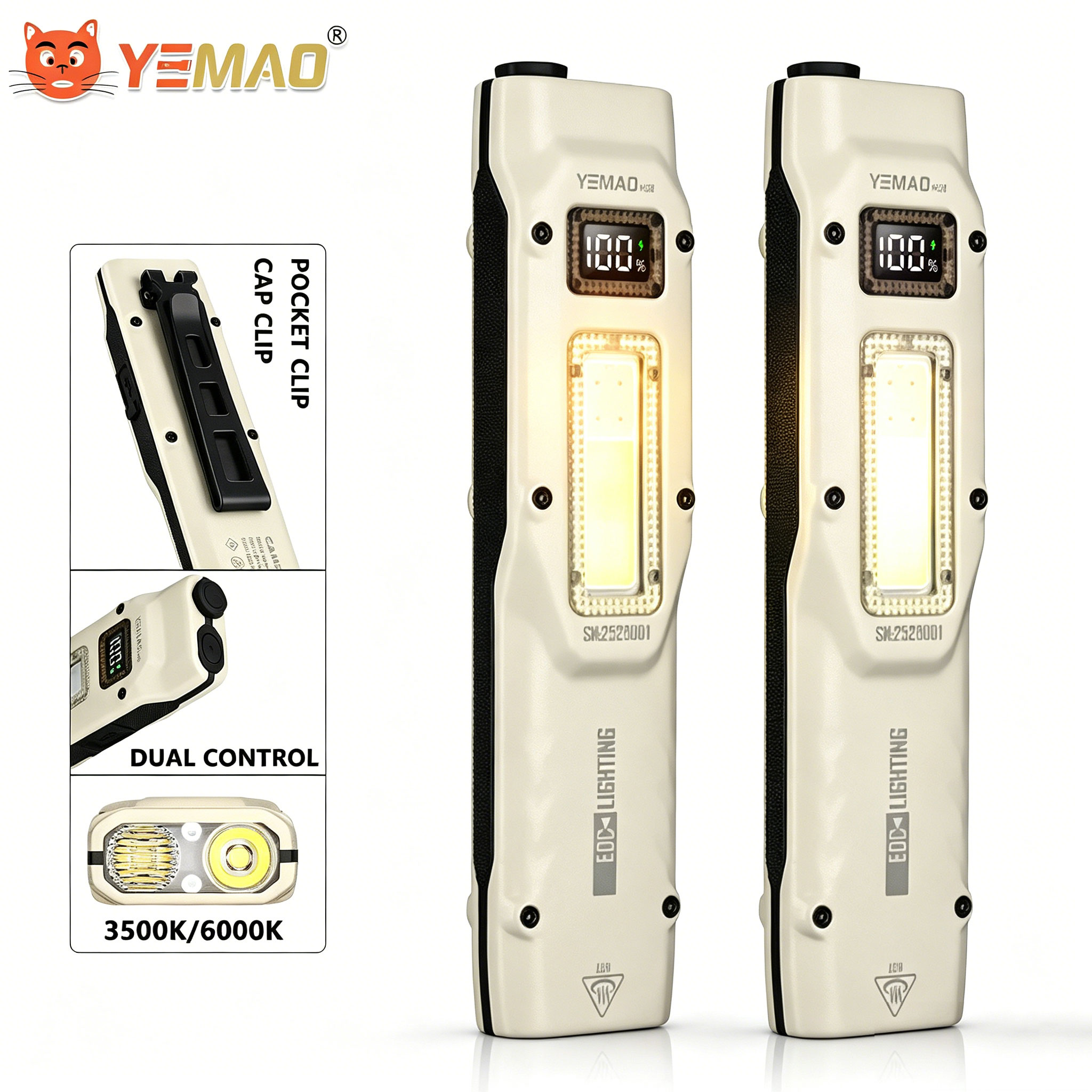 แบบพกพา 880LM YEMAO M28 Ultra- - Outdoor Lighting Electric บทวิจารณ์และราคา