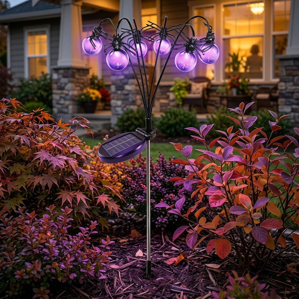 โครงกระดูกแสงสีม่วง ตกแต่งฮาโล - Outdoor Lighting Front Yard บทวิจารณ์และราคา