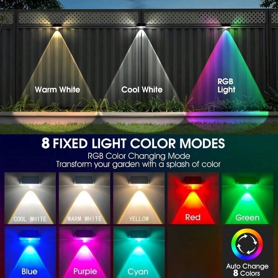 ชุดไฟรั้วพลังงานแสงอาทิตย์ 4 ช - Outdoor Lighting For Steps บทวิจารณ์และราคา