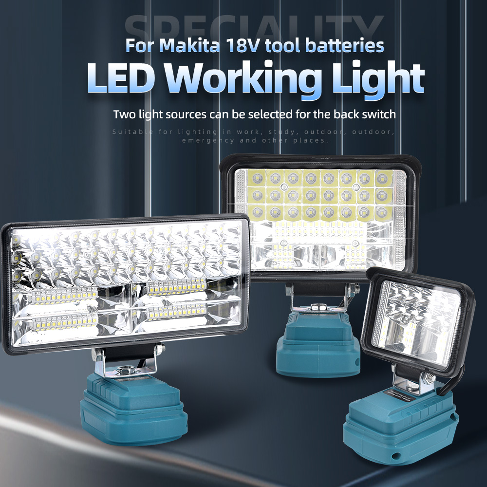 โคมไฟ LED 18V สำหรับ Makita, D - Outdoor Lighting Milwaukee บทวิจารณ์และราคา
