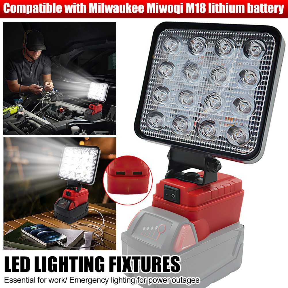 4IN แบบพกพาไฟ LED ไร้สายสำหรับ - Outdoor Lighting Milwaukee บทวิจารณ์และราคา