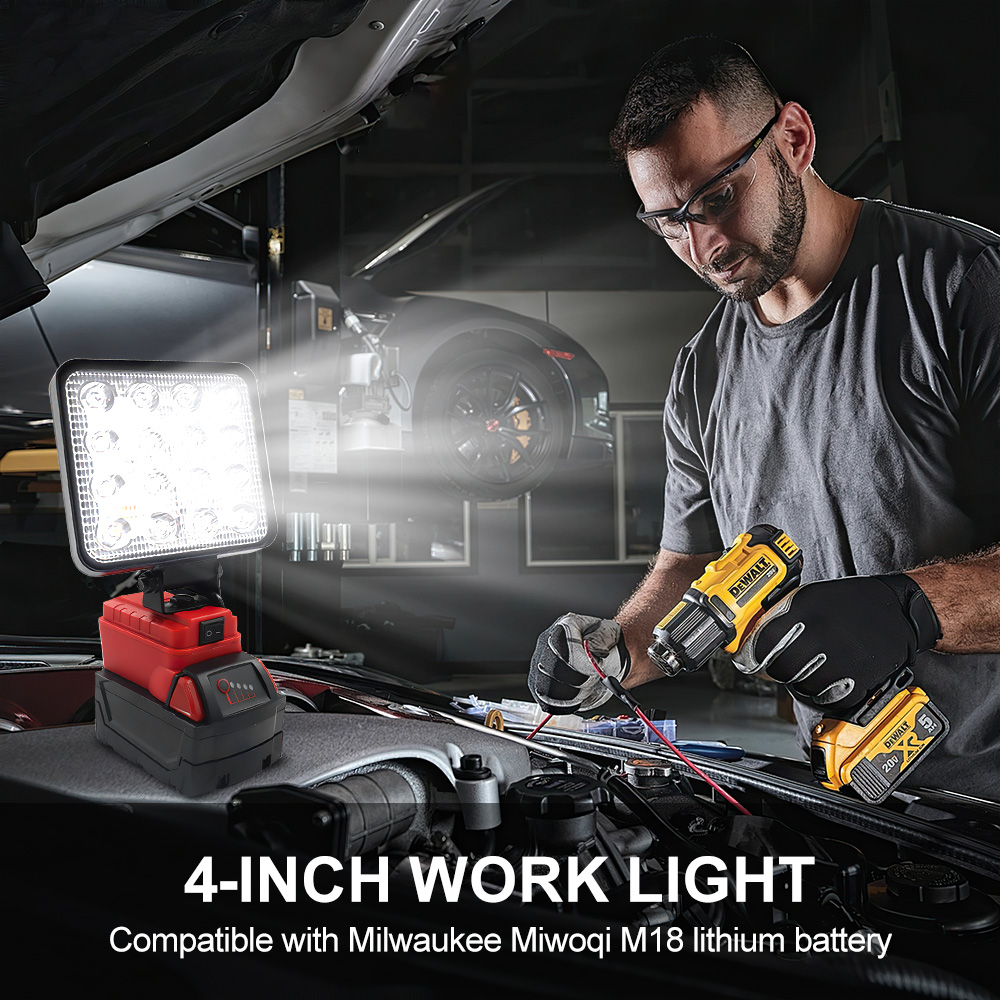 4IN แบบพกพาไฟ LED ไร้สายสำหรับ - Outdoor Lighting Milwaukee บทวิจารณ์และราคา