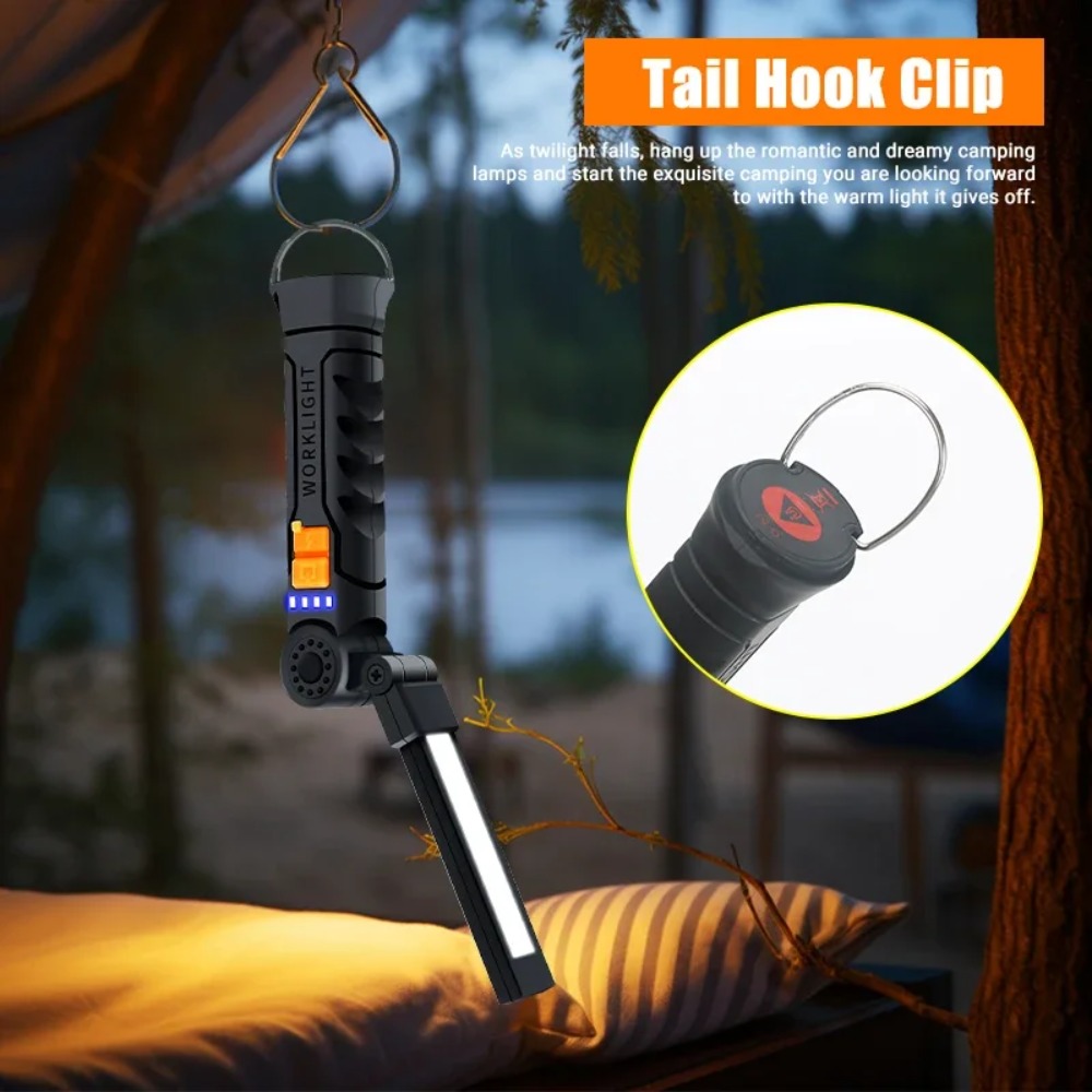 ไฟฉาย LED แบบพกพา COB ไฟฉายแบบ - Outdoor Lighting Beacon บทวิจารณ์และราคา