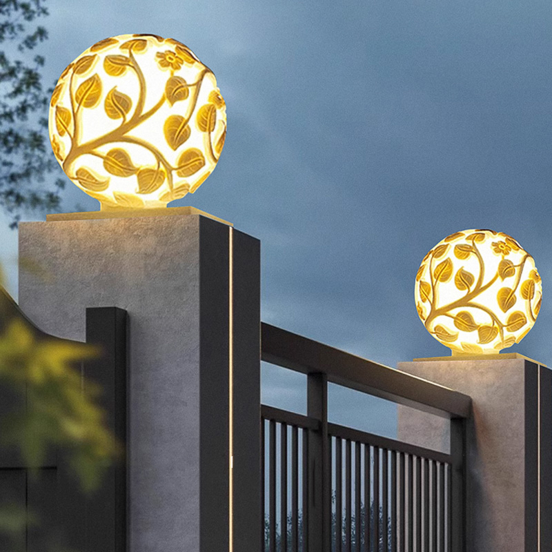 ไฟเสาภายนอกอาคาร ไฟเสา LED พลั - Outdoor Lighting And Decor บทวิจารณ์และราคา