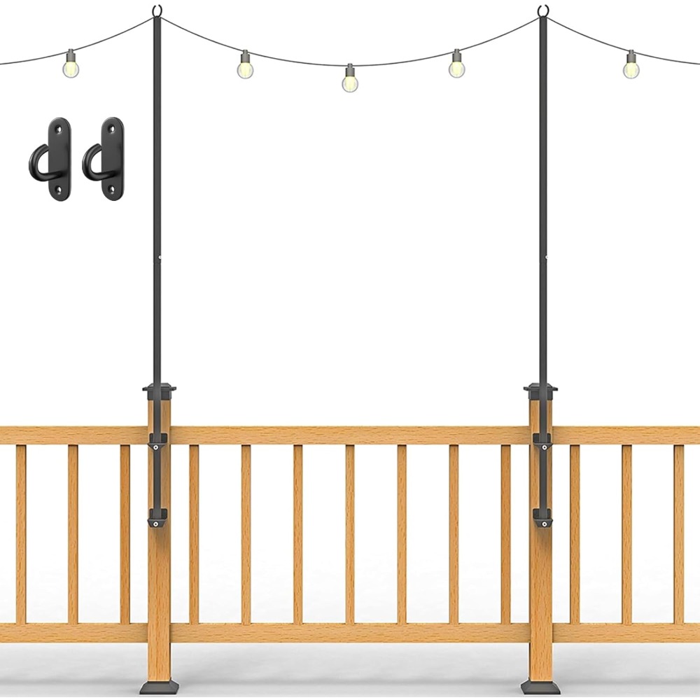 เสาไฟสตริง 2 ชิ้น - เสาไฟสแตนเ - Outdoor Lighting Hooks บทวิจารณ์และราคา