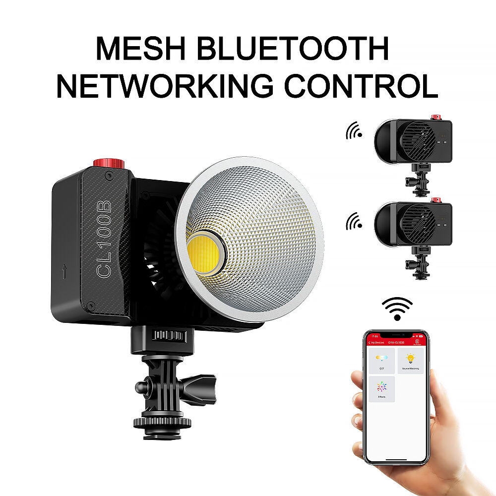 ไฟสตูดิโอพกพา GVM CL100B แบบสอ - Outdoor Lighting Video Shooting บทวิจารณ์และราคา