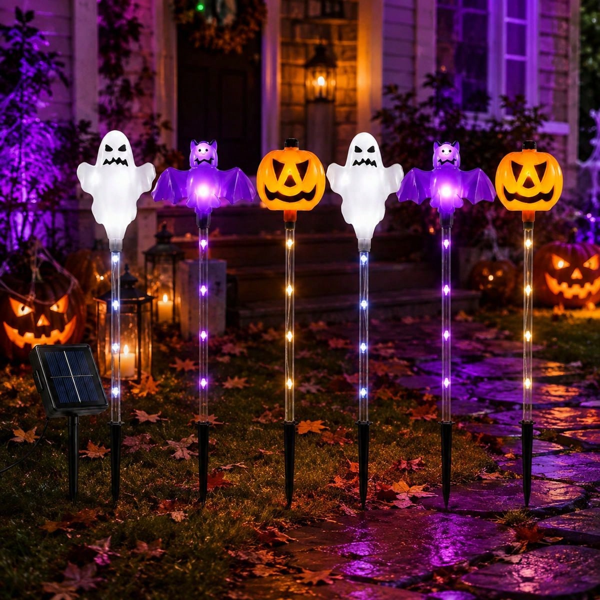 ชุดไฟประดับฮาโลวีน 6 ชิ้น รูปฟ - Outdoor Lighting Front Yard บทวิจารณ์และราคา