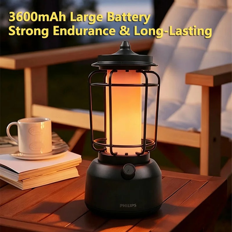 โคมไฟแคมป์ปิ้งสไตล์วินเทจย้อนย - Outdoor Lighting Philips บทวิจารณ์และราคา