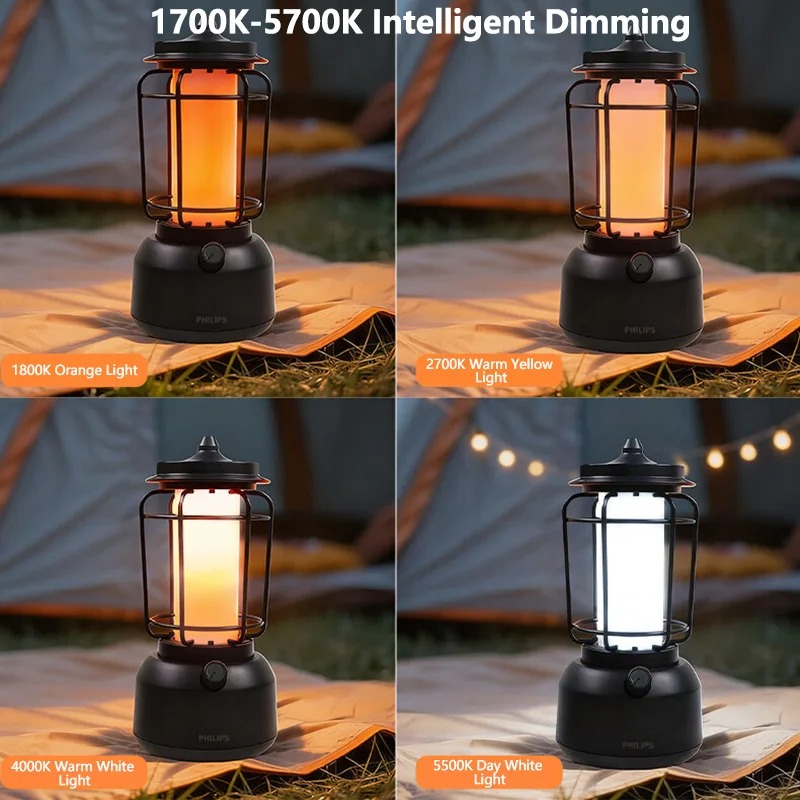 โคมไฟแคมป์ปิ้งสไตล์วินเทจย้อนย - Outdoor Lighting Philips บทวิจารณ์และราคา