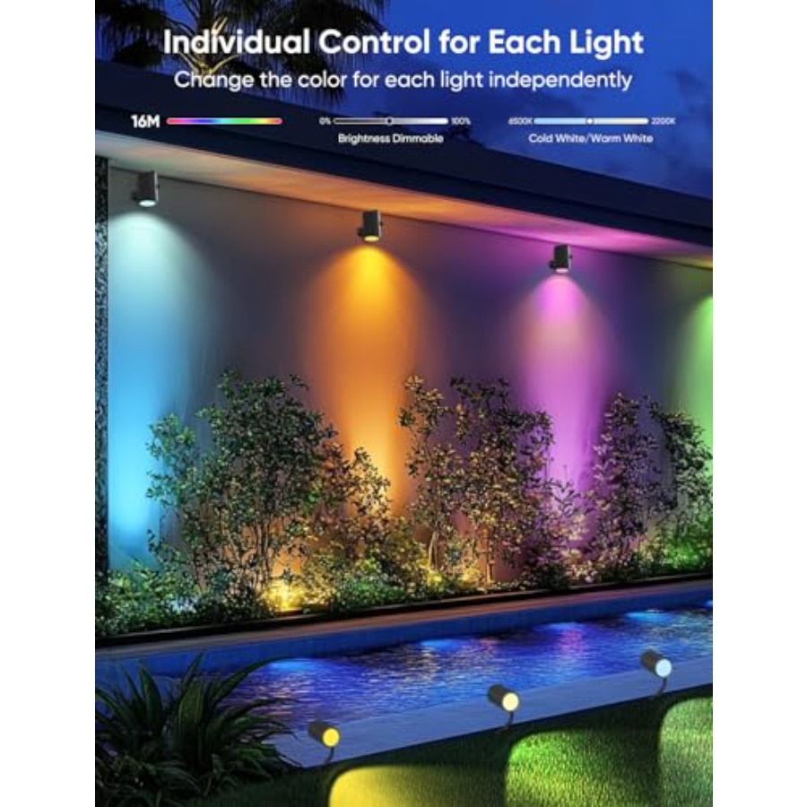 ไฟสปอตไลท์กลางแจ้ง 00lm ชุดไฟต - Outdoor Lighting Kits Low Voltage บทวิจารณ์และราคา