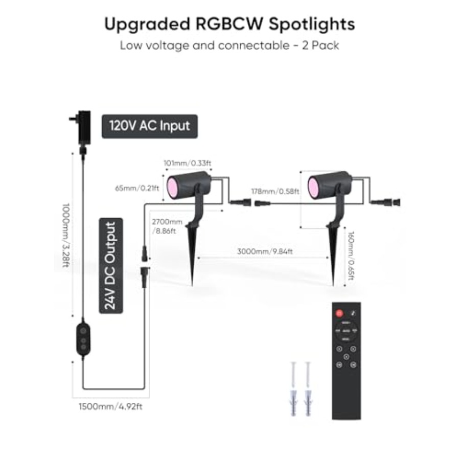 ไฟสปอตไลท์กลางแจ้ง 00lm ชุดไฟต - Outdoor Lighting Kits Low Voltage บทวิจารณ์และราคา