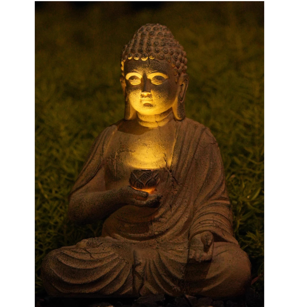 เรซิ่นพลังงานแสงอาทิตย์พระพุทธ - Outdoor Lighting Front Yard บทวิจารณ์และราคา