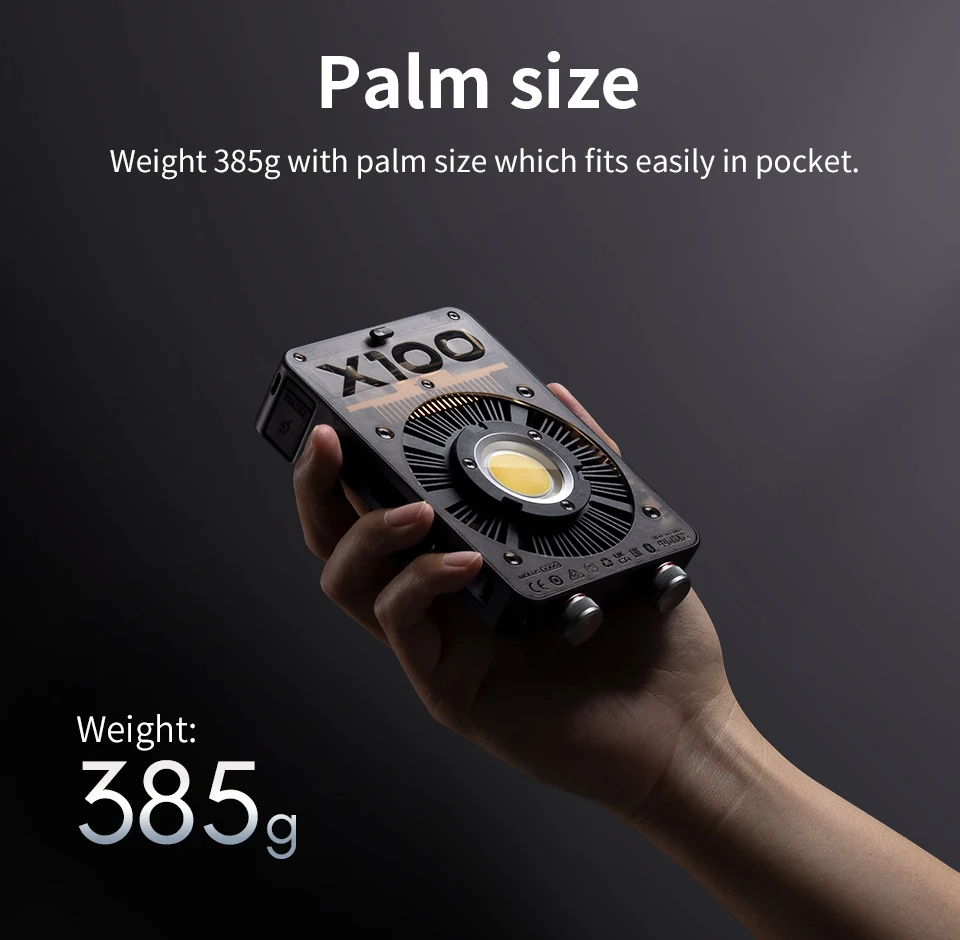 ไฟวิดีโอ ZHIYUN MOLUS X100 COB - Outdoor Lighting Video Shooting บทวิจารณ์และราคา
