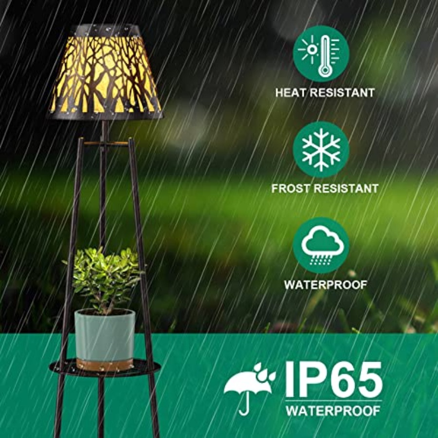 โคมไฟตั้งพื้นพลังงานแสงอาทิตย์ - Outdoor Lighting And Decor บทวิจารณ์และราคา