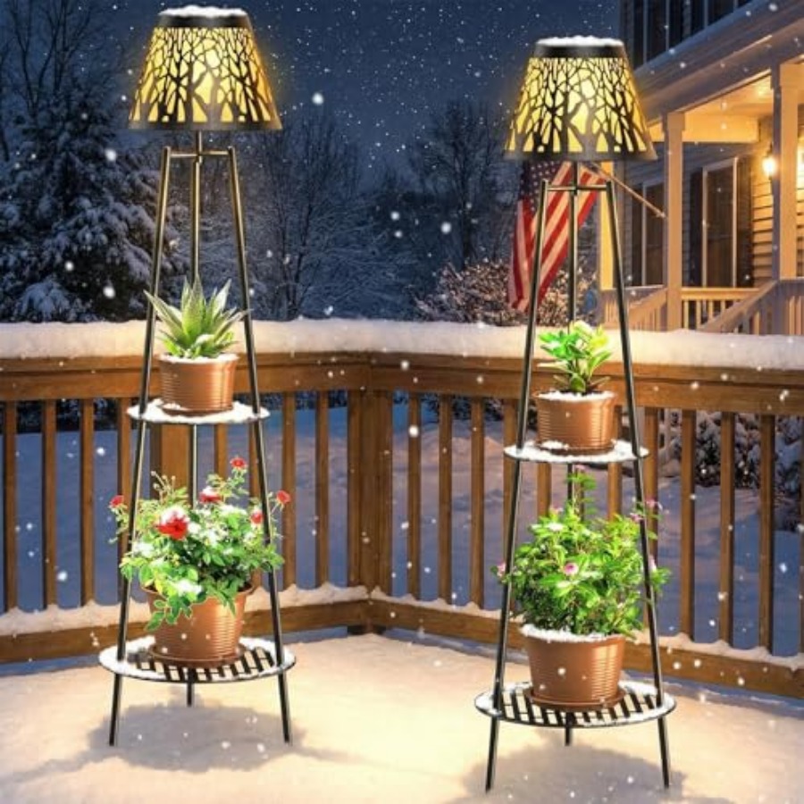 โคมไฟตั้งพื้นพลังงานแสงอาทิตย์ - Outdoor Lighting And Decor บทวิจารณ์และราคา