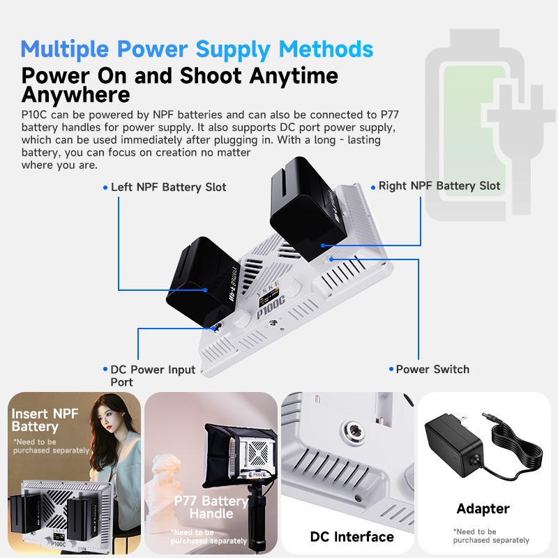 ไฟสตูดิโอถ่ายภาพแบบแผ่นเรียบ P - Outdoor Lighting Video Shooting บทวิจารณ์และราคา