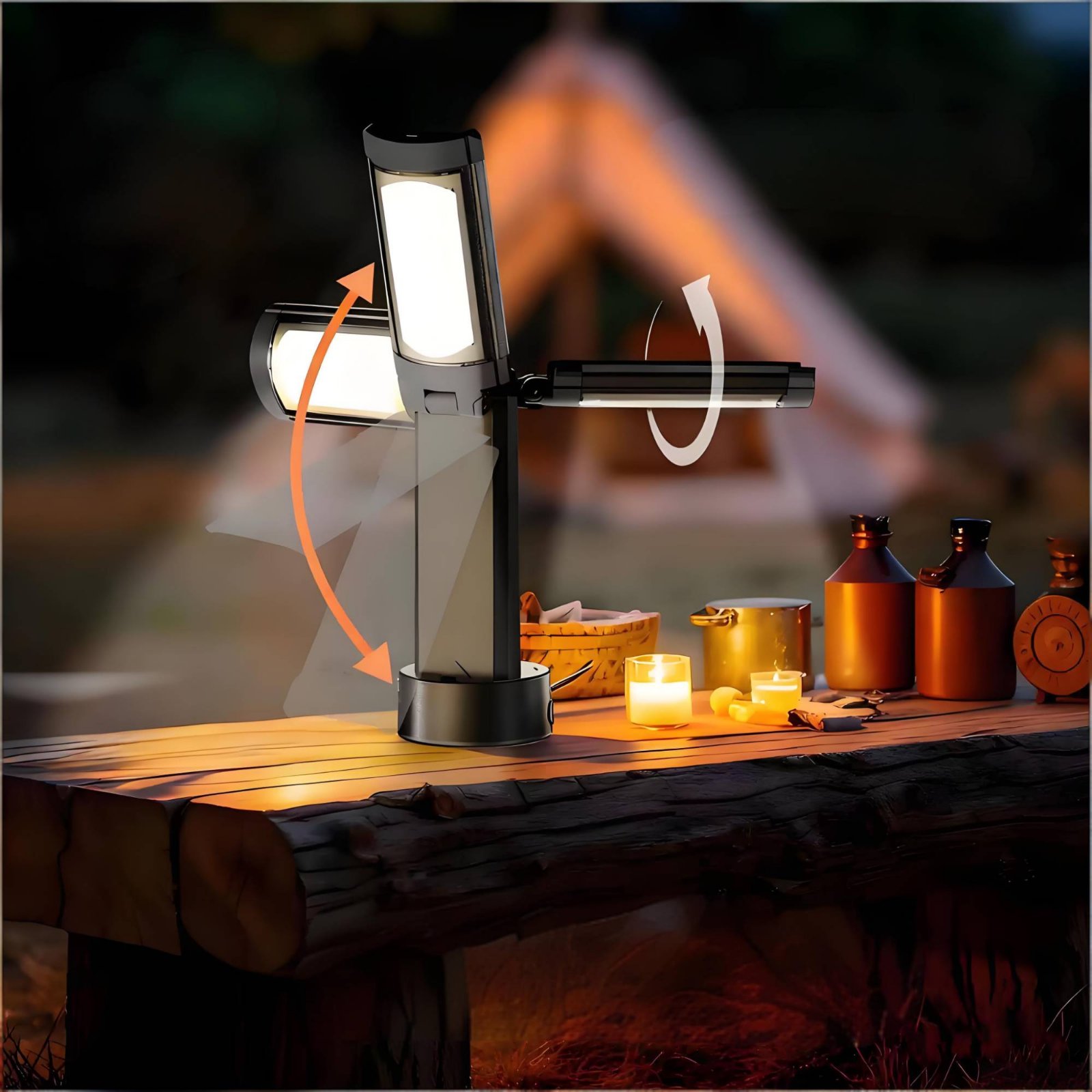 โคมไฟเต็นท์แบบยืดหดได้ ปรับควา - Outdoor Lighting For Camping บทวิจารณ์และราคา