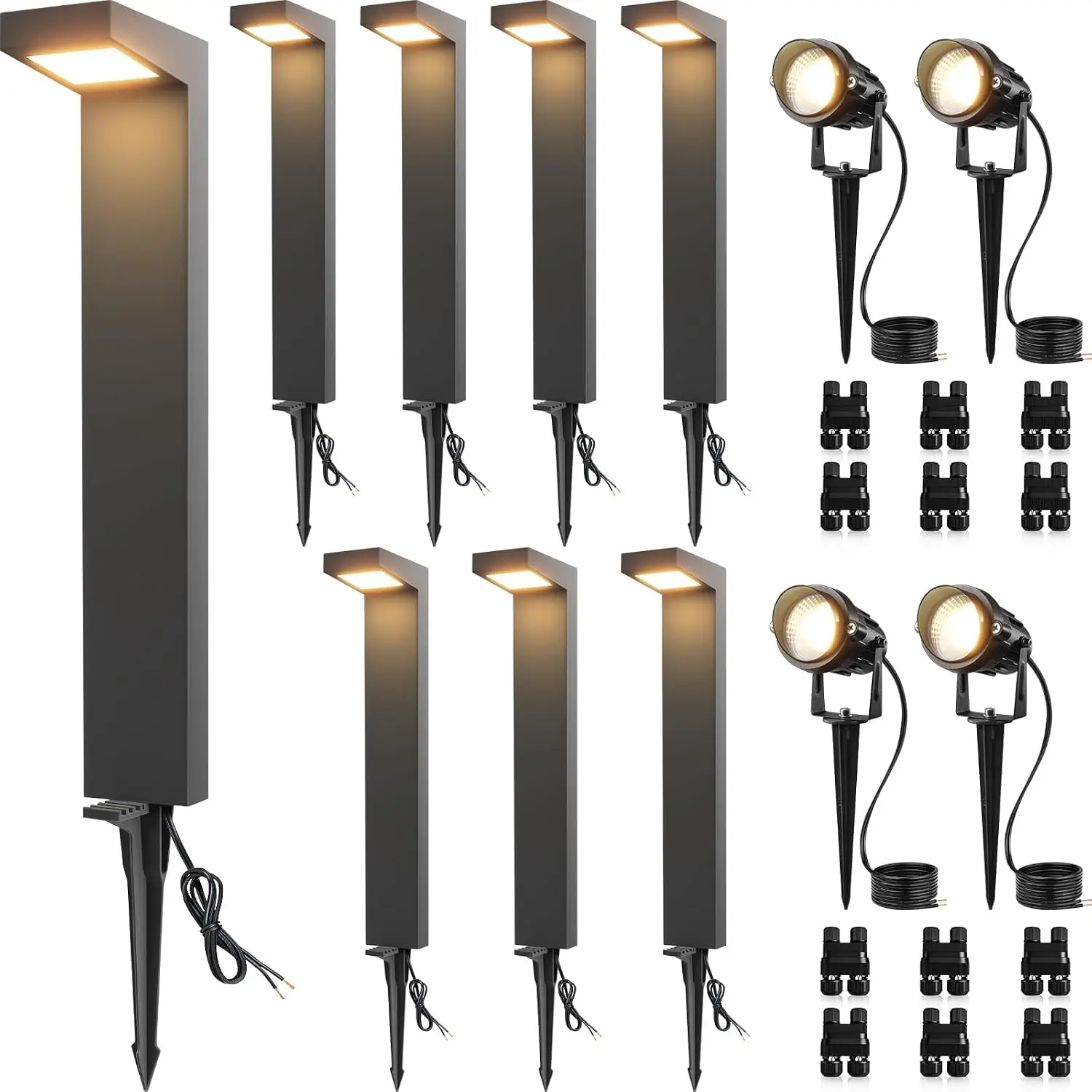 ชุดไฟส่องสว่างภูมิทัศน์แรงดันต - Outdoor Lighting Kits Low Voltage บทวิจารณ์และราคา