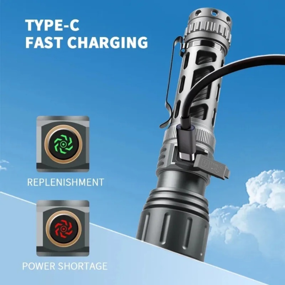 ไฟฉายซุปเปอร์ไบรท์แบบพกพา ชาร์ - Outdoor Lighting For Camping บทวิจารณ์และราคา