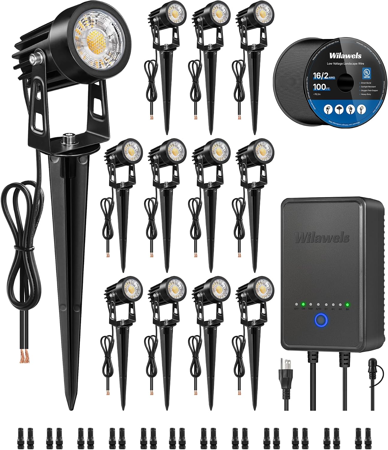 ชุดไฟส่องสว่างภูมิทัศน์ LED แบ - Outdoor Lighting Kits Low Voltage บทวิจารณ์และราคา