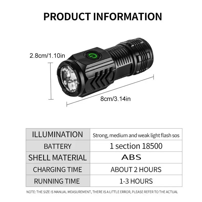 ไฟฉายมินิ 3LED พร้อมคลิปหนีบปา - Outdoor Lighting Electric บทวิจารณ์และราคา