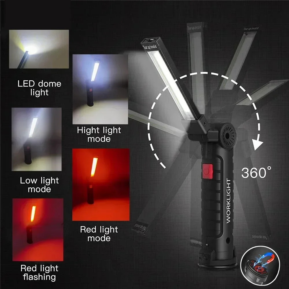 ไฟฉาย LED COB แบบชาร์จไฟได้ผ่า - Outdoor Lighting Hooks บทวิจารณ์และราคา