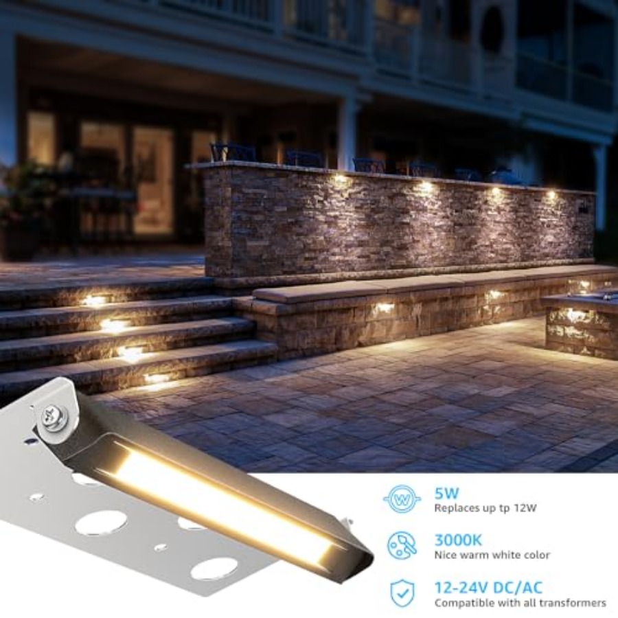 ไฟส่องสว่างสำหรับงานภูมิทัศน์ข - Outdoor Lighting For Steps บทวิจารณ์และราคา