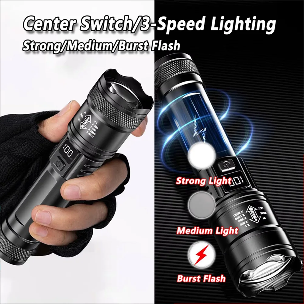 ไฟฉาย LED แบบชาร์จไฟได้ ไฟฉายซ - Outdoor Lighting Electric บทวิจารณ์และราคา