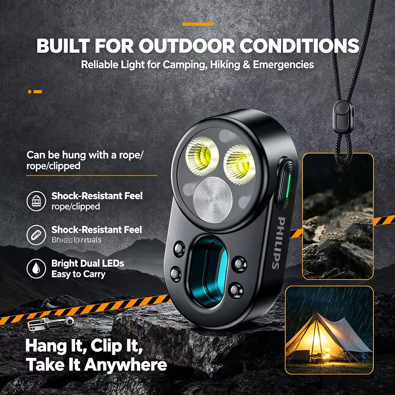 ไฟฉาย LED ขนาดเล็กแบบพกพาของ P - Outdoor Lighting Philips บทวิจารณ์และราคา